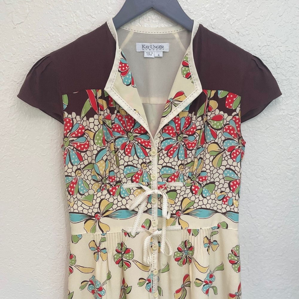 Kay Unger - Vintage-Inspired Swing Era Dress - Size 4 -  (Like-New/Worn Once)